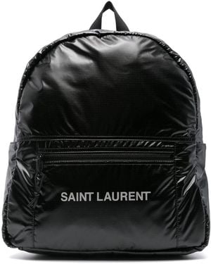 Saint Laurent Nuxx Nylon Backpack - Black