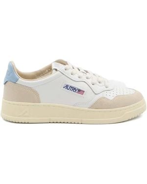 Autry Medalist Leather Sneakers - White