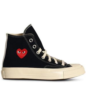 COMME DES GARÇONS PLAY Heart' Canvas Trainers - White