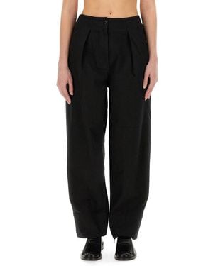 Margaret Howell Wool Blend Drill Trousers - Black