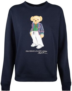 Ralph Lauren Sweatshirt Polo Bear Cruise - Blue
