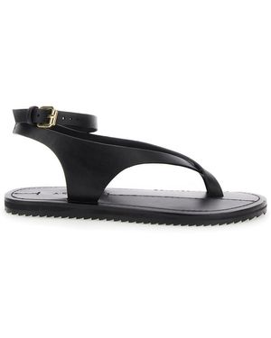 A.Emery 'Millar' Sandals With Criss-Crossed Straps And Buckle Closure - Black