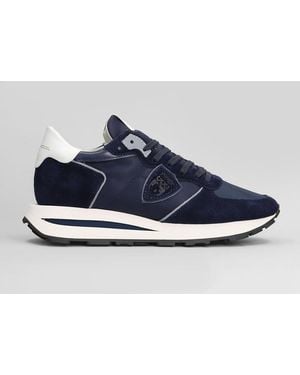 Philippe Model Tropez Haute Low Trainers - Blue