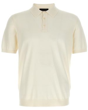 Roberto Collina Knitted Polo Shirt - White