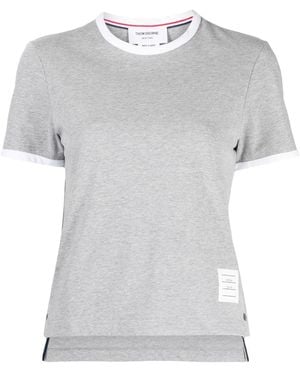 Thom Browne Cotton T-Shirt - Gray