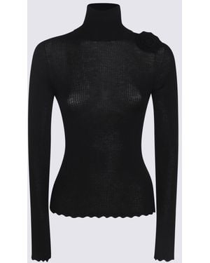 Blumarine Wool Knitwear - Black