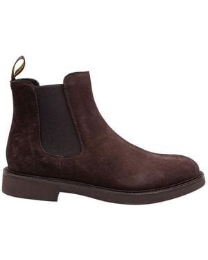 Doucal's Brushed Suede Ankle Boot - Brown