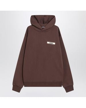 Jacquemus Cotton Hoodie - Brown