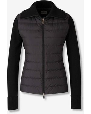Moncler Padded Zip Cardigan - Black