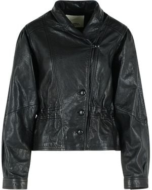 Isabel Marant 'Tressy' Leather Jacket - Black