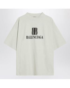 Balenciaga Nano Bb Medium Fit T-shirt - White