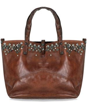 Campomaggi Bella Di Notte Cognac Shopping Bag - Brown