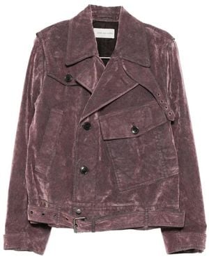 Dries Van Noten Vassel Den 2392 M.w.jacket Lil - Purple