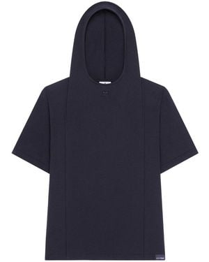Courreges Hooded T-Shirt - Blue