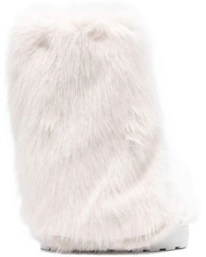 Casadei Double-Face High Boots - White
