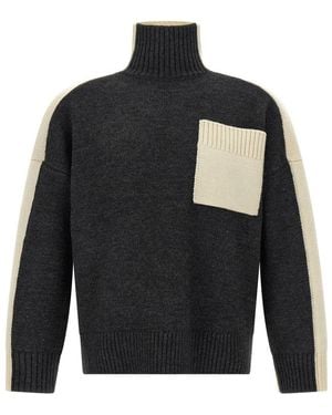 JW Anderson 'two Tone' Sweater - Black