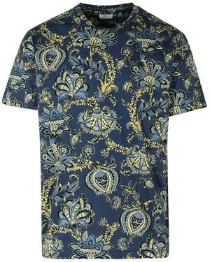 Etro Cotton T-Shirt - Blue