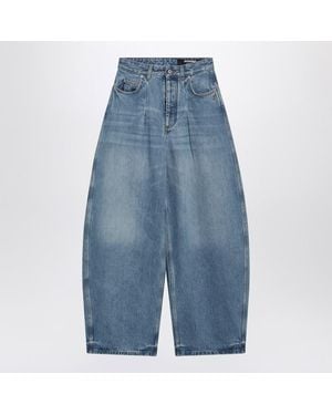 Jacquemus De-Nîmes Denim Ovalo Trousers - Blue