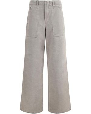 Fendi Wide Leg Jeans - Grey