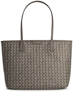 Tory Burch 'Ever-Ready' Small Fabric Shopping Bag - White