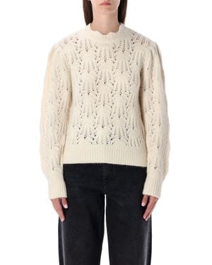 Isabel Marant Ivory Lace Knit Jumper - White