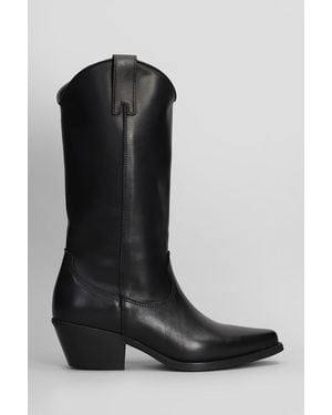METISSE Texan Boots - Black