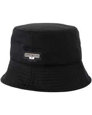 Marine Serre Satin Bucket Hat - Black