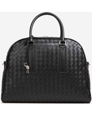 Bottega Veneta Intrecciato Leather Bag - Black