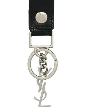 Saint Laurent Monogram Keychain Accessories - Black