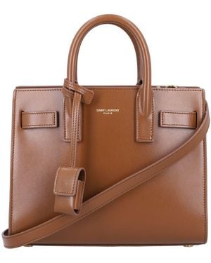 Saint Laurent Sac De Jour Nano Bag - Brown