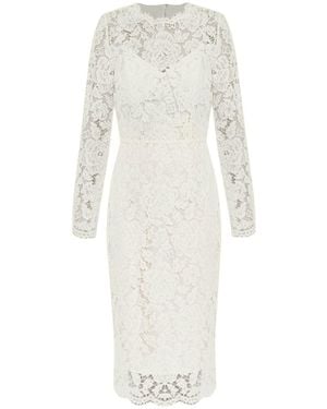 Dolce & Gabbana Midi Dress - White