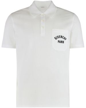 Givenchy Cotton Polo With Logo - White