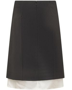 スカート PETER DO Women Mini Skirts PDSS23271APL018LE024 BLACK Black Peter Do Mini skirts for Women | Online Sale up to 79% off
