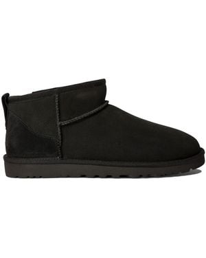 UGG "Classic Ultra Mini" Ankle Boots - Black