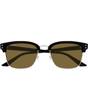 Gucci Gg1897Sk Linea Institutional Logo Sunglasses - Brown