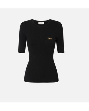 Elisabetta Franchi Maglia Tricot - Black