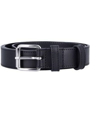 Comme des Garçons Leather Buckle Belt - Black