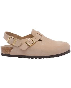 Birkenstock Tokio Leather Sandals - Natural