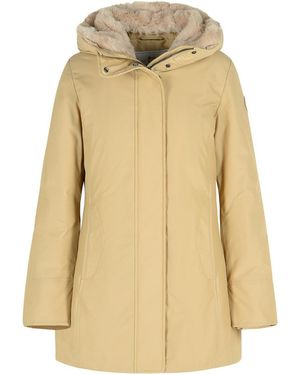 Woolrich 'Boulder' Cotton Blend Parka - Natural