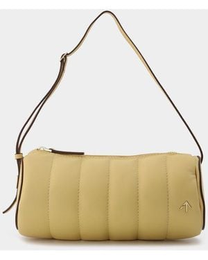 MANU Atelier Padded Cylinder Bag - Metallic