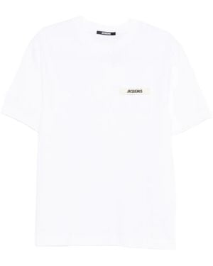 Jacquemus "le Tshirt" Gros Grain Clothing - White