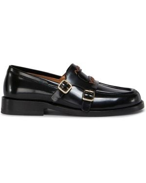 Marni Leather Moccasins - Black