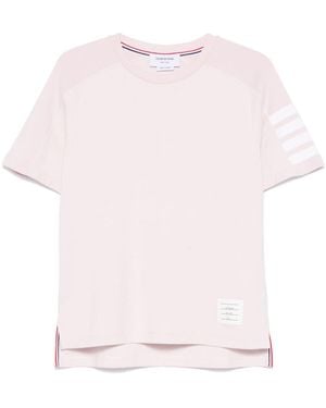 Thom Browne Crew Neck Tee - Pink