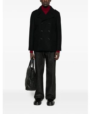 Saint Laurent Manteau M42I Retouche Army Feu - Black