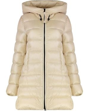 Moncler Suyenne Hooded Down Jacket - Natural