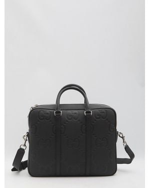 Gucci Jumbo Gg Document Holder - Black