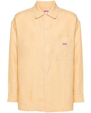 KENZO Oversize Ls Hawaiian Shirt - Natural
