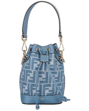 Fendi Mon Tresor Mini Bucket Bag - Blue