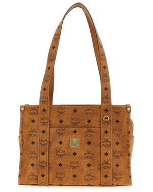 MCM 'Aren School Tote' Shoulder Bag - Brown