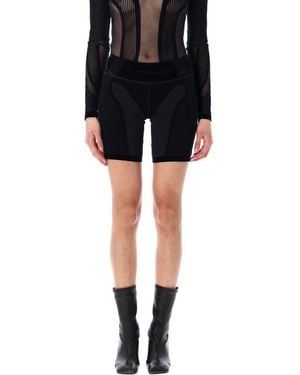 MISBHV Flock Mesh Sport Shorts - Black